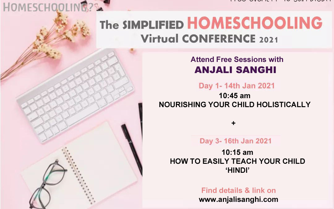 JOIN 2 FREE SESSIONS WITH ANJALI IN ONLINE VIRTUAL CONFERENCE BY SATRANGI GURUKUL